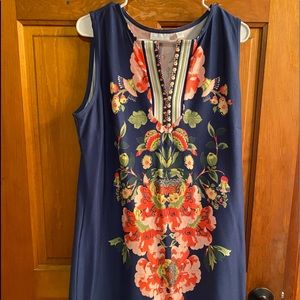 Navy blue summer dress